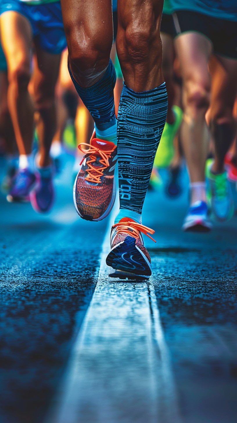 Marathon running focus