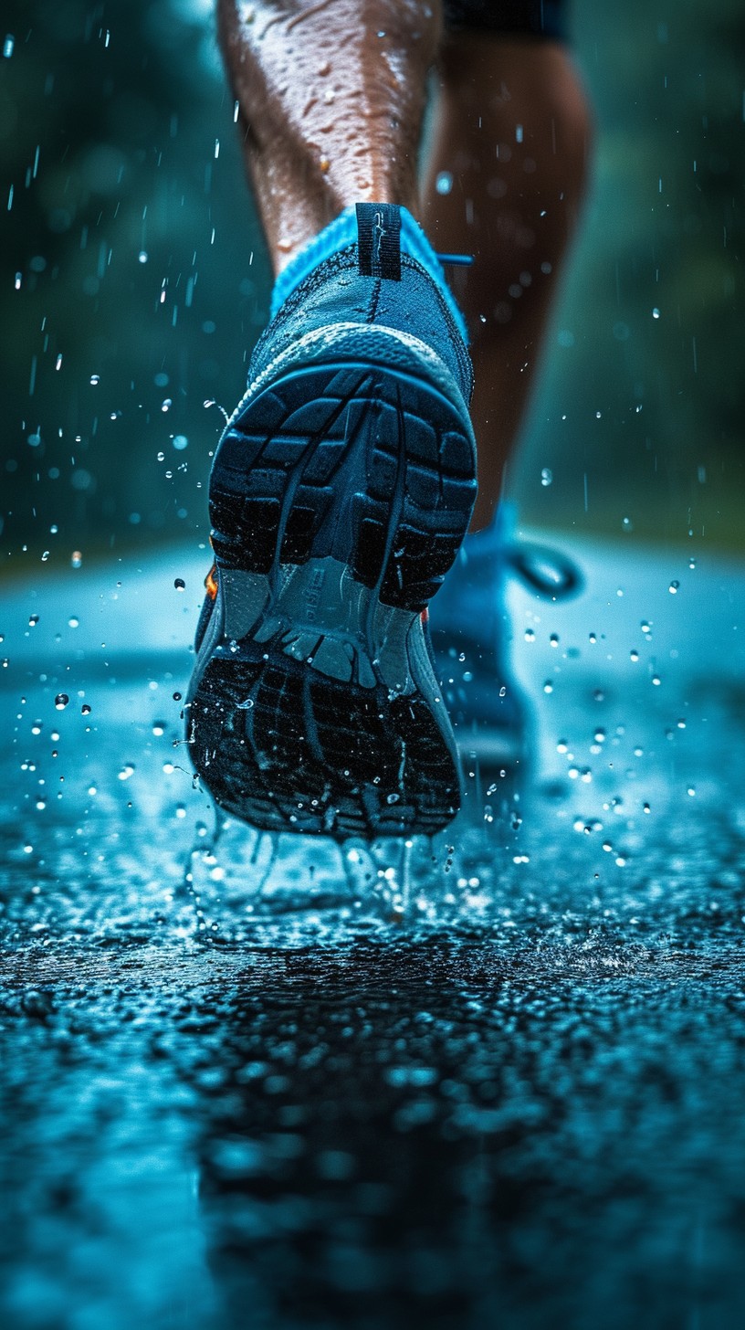 Running in the rain